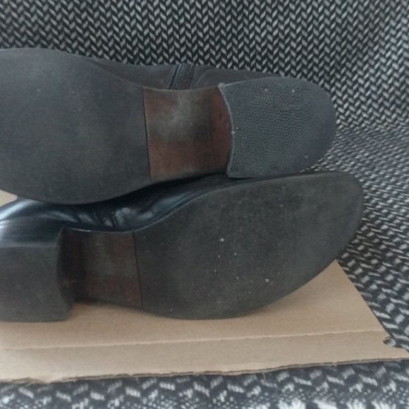 Black Leather Vero Cuoio Over The Knee OTK Boots - Picture 5 of 10